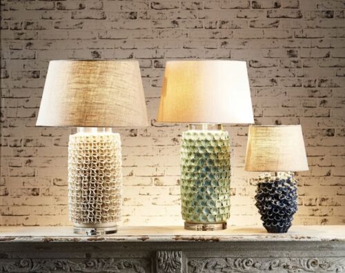 NEWLAND CERAMIC TABLE LAMP BASE CREAM - BASE ONLY By Emac Lawton