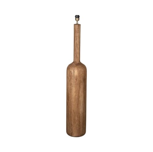FLASK WOOD FLOOR LAMP BASE SADDLE - BASE ONLY  Florabelle Living
