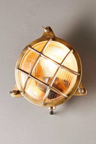 PALMERSTON OUTDOOR WALL LIGHT BRASS By Emac Lawton