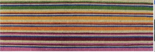 Thick Long Doormat "Long Horizontal Stripes"  by Doormat designs 120 X 45 X 4cm
