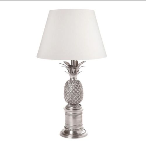 BERMUDA PINEAPPLE TABLE LAMP BASE ANTIQUE SILVER - BASE ONLY