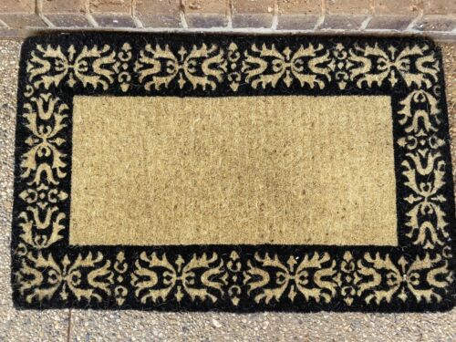 High Quality Thick Door Mat Black Border   45 X 75 X 4 CM Doormat Designs