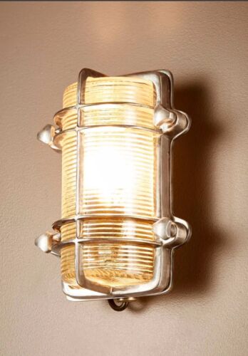 HARLEY OUTDOOR WALL LIGHT ANTIQUE SILVER By Emac Lawton