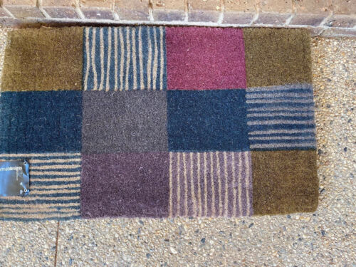 HIGH QUALITY Thick Door Mat Patchwork Squares  -  45 X 75 X 4 CM Doormat Designs