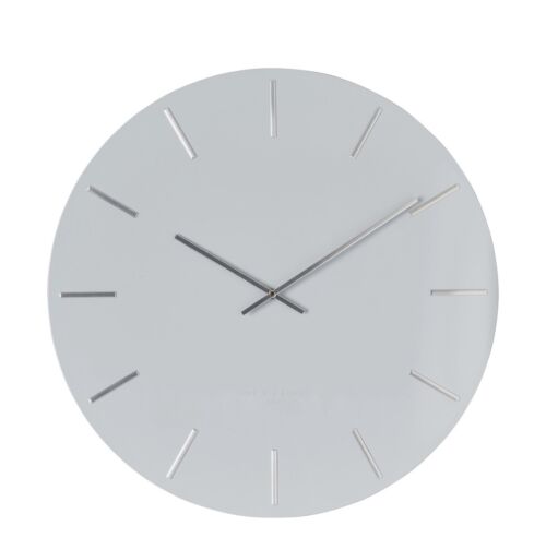 LUCA LIGHT GREY 60CM SILENT WALL CLOCK