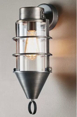EASTWOOD OUTDOOR WALL LIGHT SILVER By Emac & Lawton RRP$550