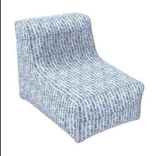 Inflatable outdoor lounge Blo Chair 90x60x70 Blue Dash - great for beach
