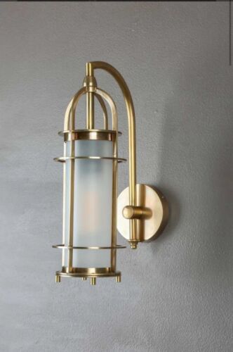 ** Pre Order BEL AIR OUTDOOR WALL LIGHT BRASS  By Emac & Lawton DUE 28 FEb 2025