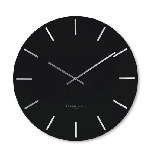 LUCA  BLACK 40 CM SILENT WALL CLOCK
