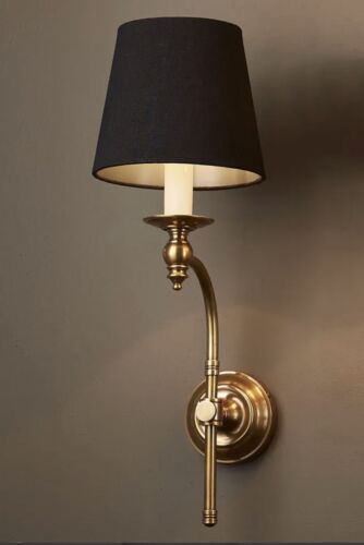 SOHO CURVED WALL LIGHT BASE ANTIQUE BRASS