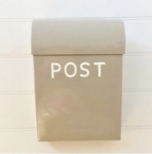 LOCKABLE POST BOX – LARGE MAIL BOX - Sand   28 cm x 37 cm x 17 cm
