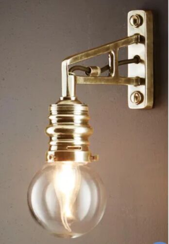 CARLTON OUTDOOR WALL LIGHT ANTIQUE BRASS By Emac & Lawton
