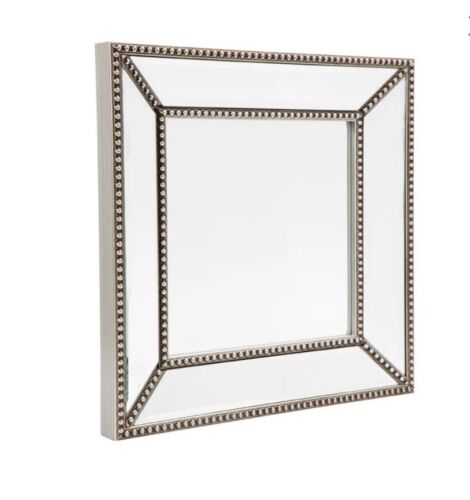 Zeta Wall Mirror - Small Antique Silver 38 x 38 cm