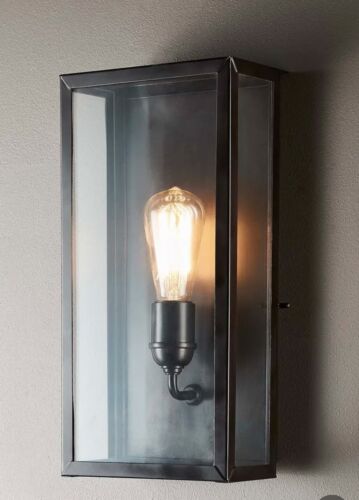 GOODMAN OUTDOOR LIGHT WALL LIGHT BLACK -LARGE  By Emac & Lawton