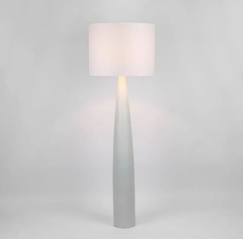 SAMSON FLOOR LAMP BASE WITH SHADE WHITE by Florabelle Living