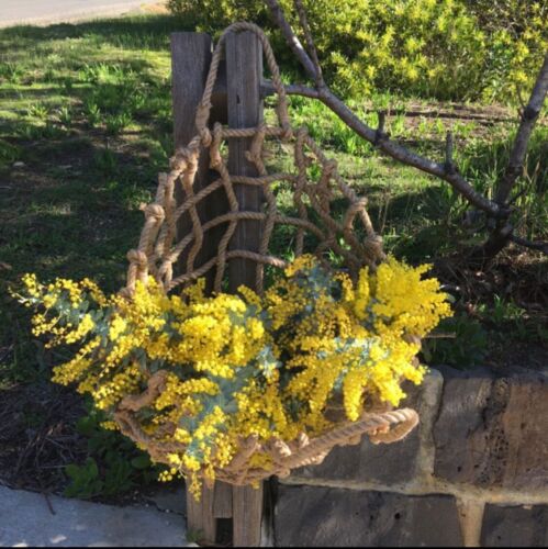 HANDMADE JUTE ROPE BASKET (HANGING)