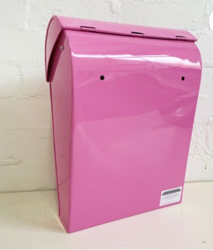 LOCKABLE POST BOX – LARGE MAIL BOX - Hot Pink   28 cm x 37 cm x 17 cm