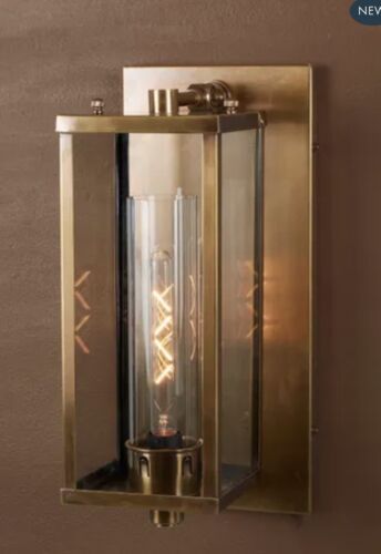 PAVILLION OUTDOOR WALL LIGHT ANTIQUE BRASS
