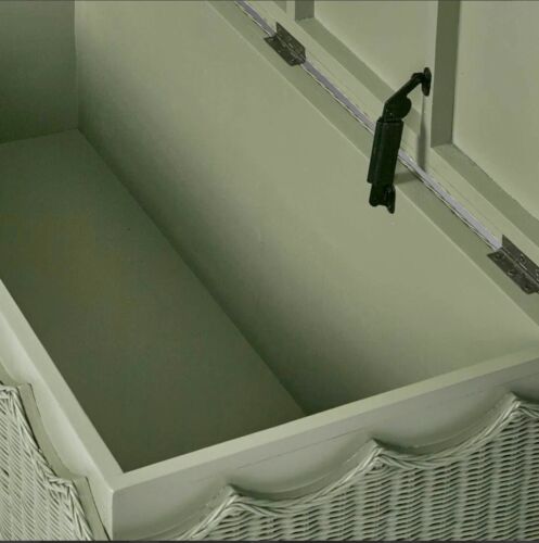 BELLE RATTAN STORAGE BENCH GREEN By Florabelle Living