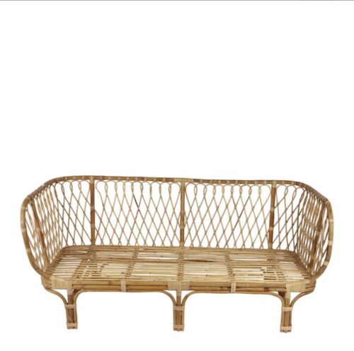 Gato Natural Rattan 3 Seater Sofa With Cushions