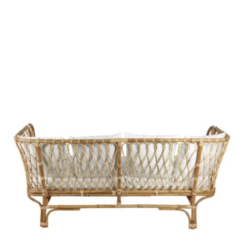 Gato Natural Rattan 3 Seater Sofa With Cushions