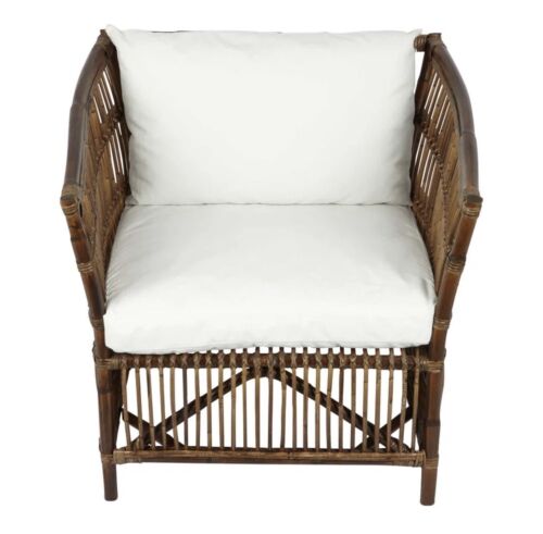 ALABAMA RATTAN ARMCHAIR DARK ANTIQUE