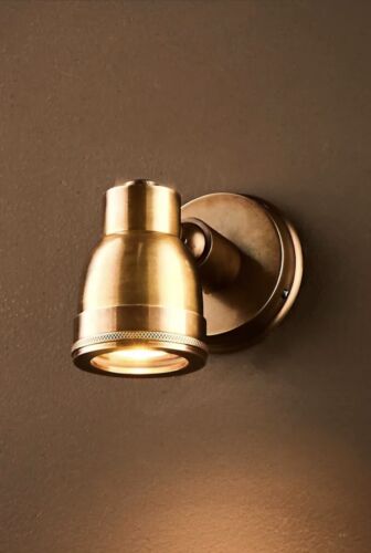 PASCO OUTDOOR WALL LIGHT ANTIQUE BRASS By Emac & Lawton
