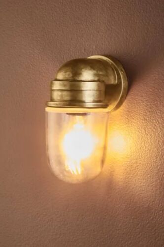 NAUTICAL OUTDOOR WALL LIGHT BRASS By Emac & Lawton