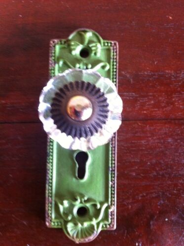 Vintage Style Green Metal Hook - 10x3x3 cm