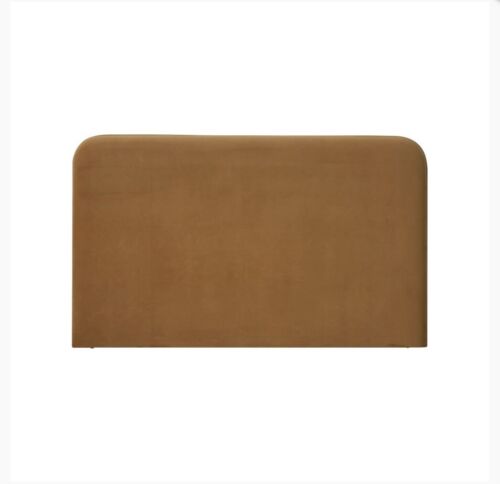Fully upholstered Bianca Bedhead - Queen Plush Caramel FREE DELIVERY MELBOURNE