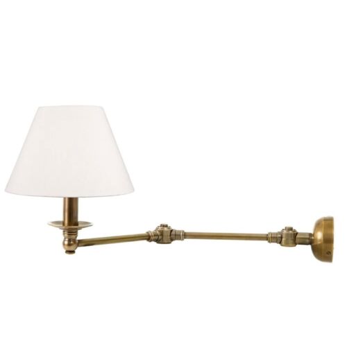 ** Pre Order PORTLAND WALL LIGHT BASE BRASS By Emac & Lawton Due 19 MAR 25