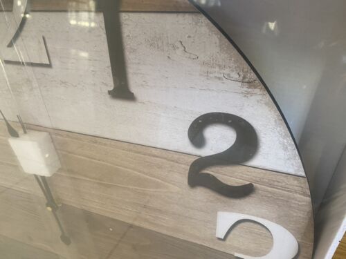 CLOCK WOODEN BOARDS  58 CM By Lavida