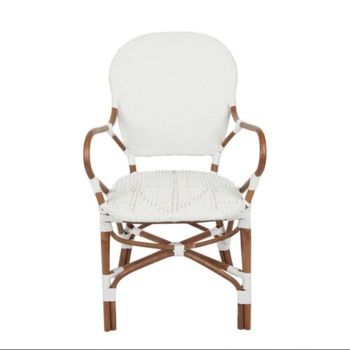 MARNIE RATTAN CHAIR WHITE
