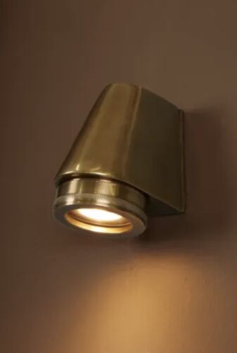SEAMAN OUTDOOR WALL LIGHT ANTIQUE BRASS By Emac & Lawton