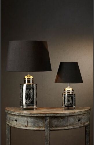 KENSINGTON TABLE LAMP BASE LARGE SHINY NICKEL-BASE ONLY