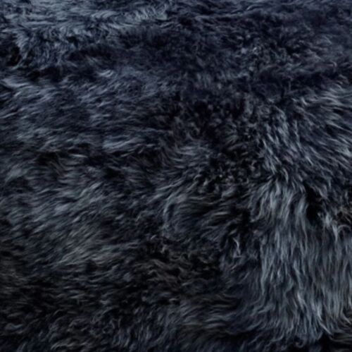 LONG WOOL BEAN BAG Sheepskin - STEEL 92 X 92 CM