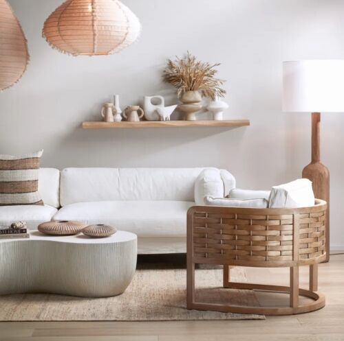 Weave Teak Armchair -Outdoor By Florabelle Living