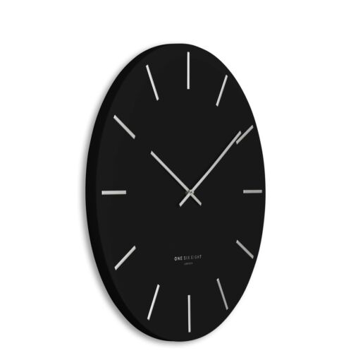 LUCA BLACK 60 CM SILENT WALL CLOCK