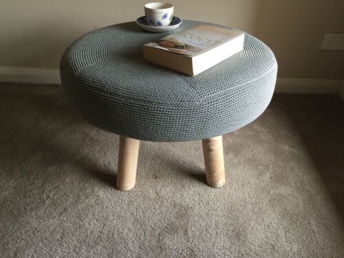 LOW STOOL/COFFEE TABLE/SIDE TABLE-TIMBER LEGS AND WATER HYACINTH TOP-40H X 60 D