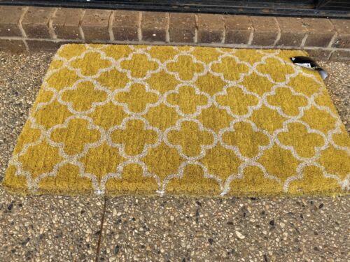 HIGH QUALITY Thick Doormat Mustard Yellow  -  45 X 75 X 4 CM Doormat Designs