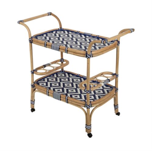 HAMPTONS RATTAN TROLLEY By florabelle