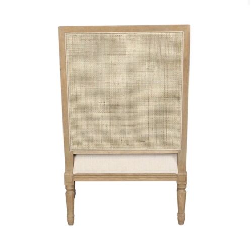 HICKS RATTAN CANED ARMCHAIR with Natural Cushions by Florabelle