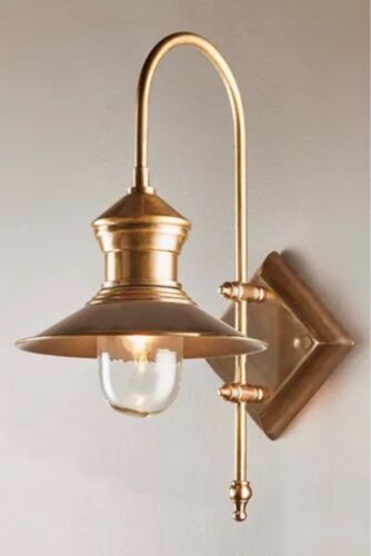 ST JAMES OUTDOOR WALL LIGHT ANTIQUE BRASS By Emac & Lawton
