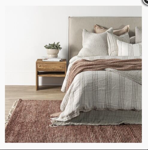 Fully upholstered Tate Bedhead - King Oatmeal FREE DELIVERY MELBOURNE