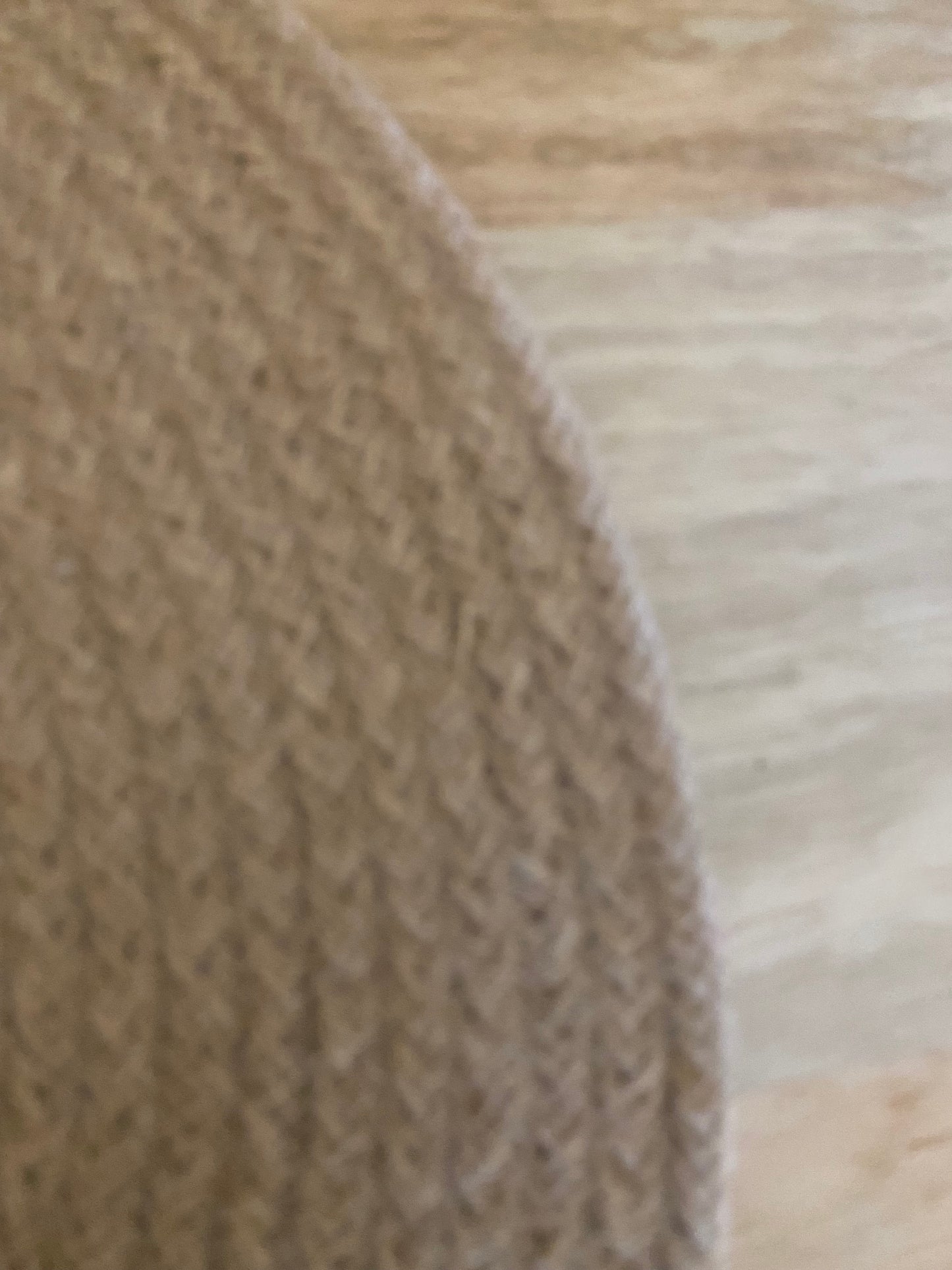 Natural jute centre mat with/ place mats made from- 38 cm