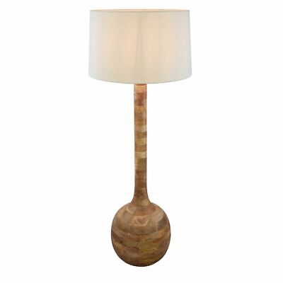 NEW - SITAR - NATURAL - TURNED WOOD FLOOR LAMP BASE ONLY By Florabelle