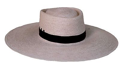HAND CRAFTED SUPERWIDE BRIM (13.5 CM) RIVER FINO HAT WITH HOLES - SOUTH AMERICA