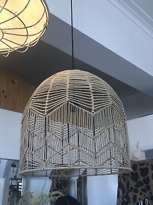 Kudu Lightshade - Paper Natural  with Electrical Fittings D 43 cm x H 53cm