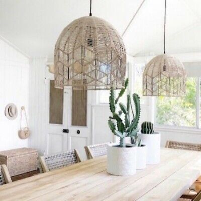 Kudu Lightshade - Paper Natural  with Electrical Fittings D 43 cm x H 53cm