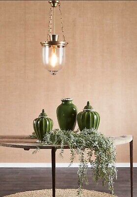 ASHFORD CEILING PENDANT ANTIQUE BRASS - L 29 cm W 29 cm H 95 cm